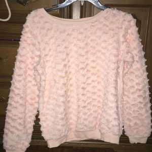 PINK FUZZY SOFT SWEATER